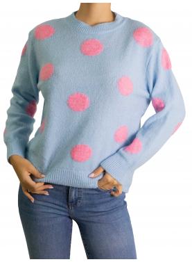 Maglione con pois girocollo 